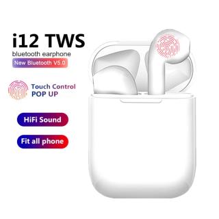 i12 TWS Wireless Headset Touch Key Bluetooth 5.0 Sport Earphone Stereo